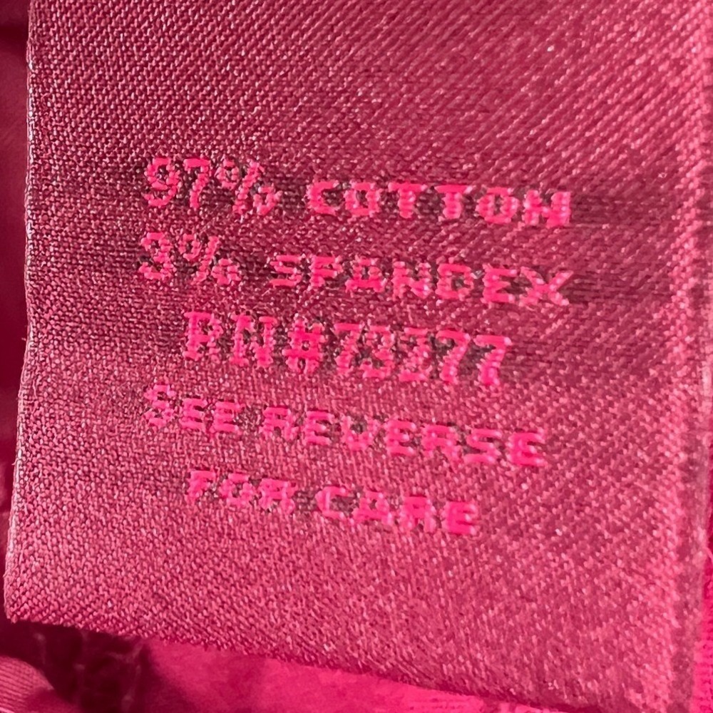 Women Capris Pants 16 Pink Stretch Clean Minimalist Contemporary Casual Everyday - Picture 6 of 12